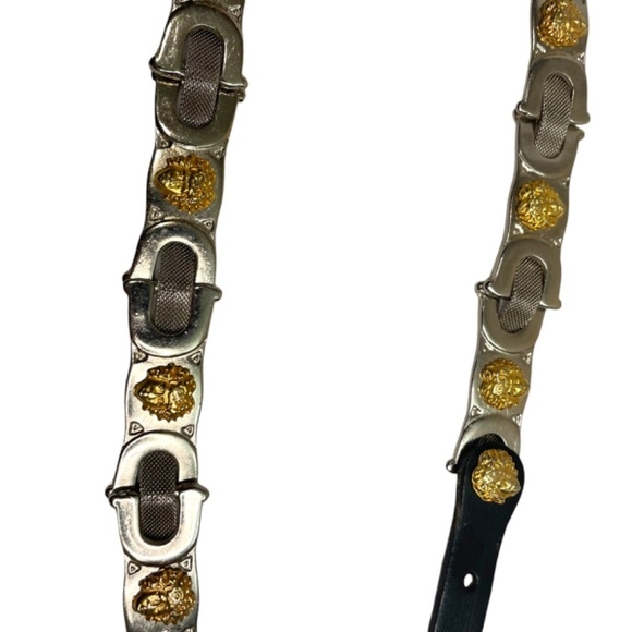 Italian Leather And Metal Mesh Belt - Picture 2 of 8